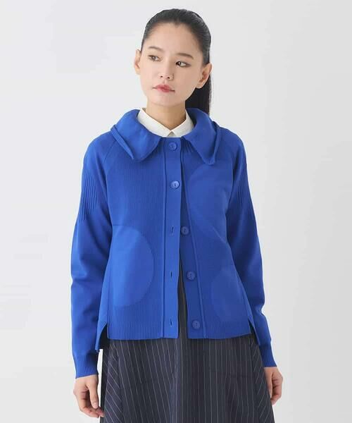 HIROKO BIS / ヒロコビス カーディガン・ボレロ | ドットジャガードペプラムニットカーディガン | 詳細10