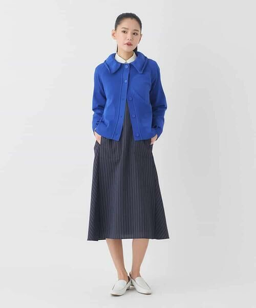 HIROKO BIS / ヒロコビス カーディガン・ボレロ | ドットジャガードペプラムニットカーディガン | 詳細11