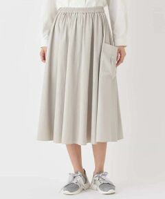 HIROKO BIS / ヒロコビス ロング・マキシ丈スカート | ハイストレッチギャザーフレアスカート