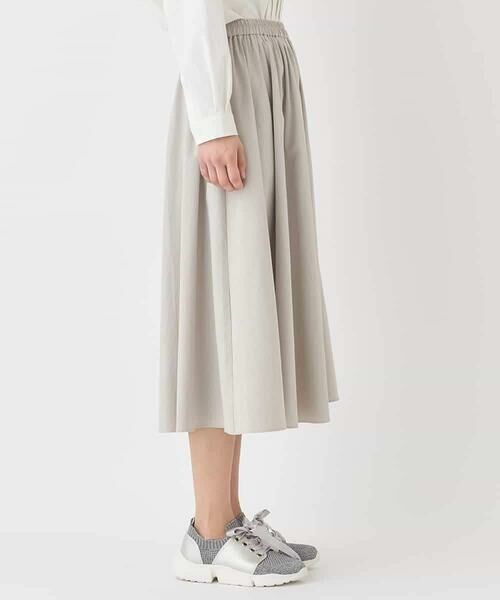 HIROKO BIS / ヒロコビス ロング・マキシ丈スカート | ハイストレッチギャザーフレアスカート | 詳細1