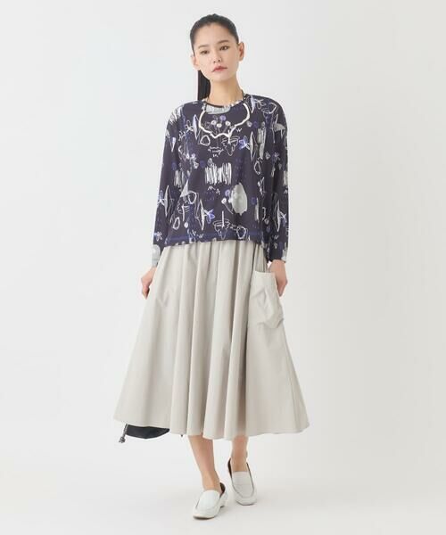 HIROKO BIS / ヒロコビス ロング・マキシ丈スカート | ハイストレッチギャザーフレアスカート | 詳細20