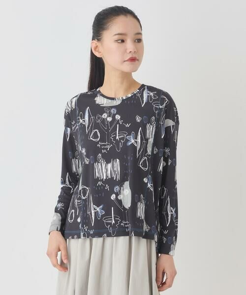 HIROKO BIS / ヒロコビス カットソー | アートプリントカットソー | 詳細1