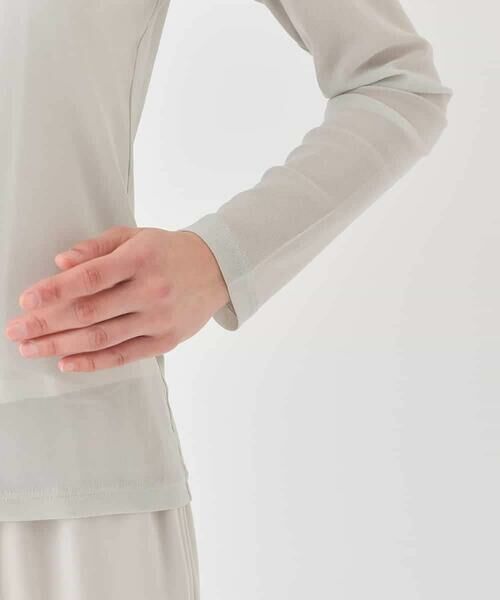 HIROKO BIS / ヒロコビス カットソー | シアーハイネックカットソー | 詳細5