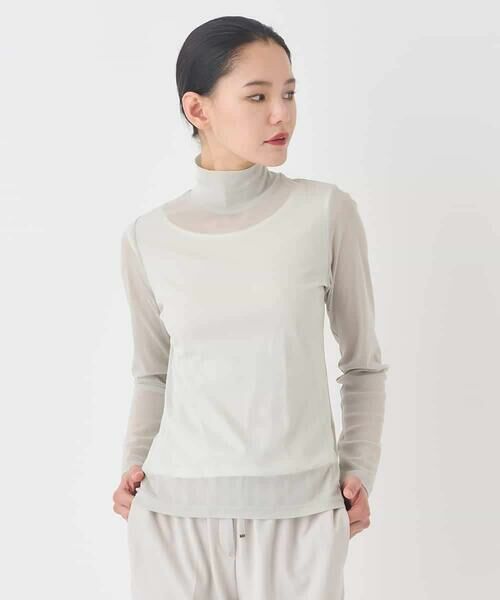 HIROKO BIS / ヒロコビス カットソー | シアーハイネックカットソー | 詳細8