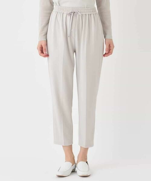 HIROKO BIS / ヒロコビス ショート・ハーフ・半端丈パンツ | テーパードイージーパンツ（ベージュ）