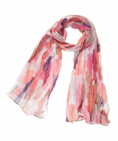 HIROKO BIS / ヒロコビス マフラー・ショール・スヌード・ストール | ワッシャープリントストール | 詳細4