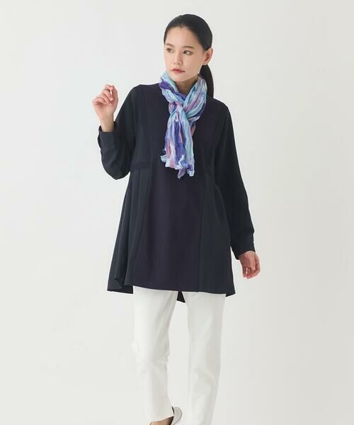 HIROKO BIS / ヒロコビス マフラー・ショール・スヌード・ストール | ワッシャープリントストール | 詳細8