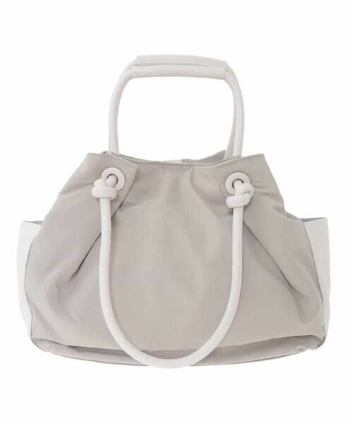 HIROKO BIS / ヒロコビス トートバッグ | 【2WAY】ハンドル2WAYトートバッグ（ライトグレー）