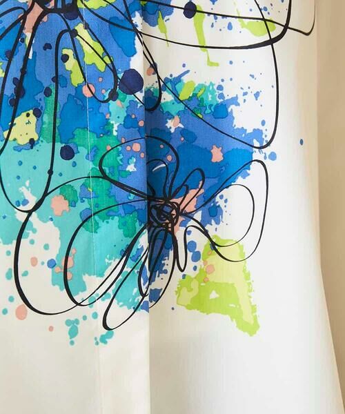 HIROKO BIS / ヒロコビス シャツ・ブラウス | ドローイングフラワーブラウス | 詳細9