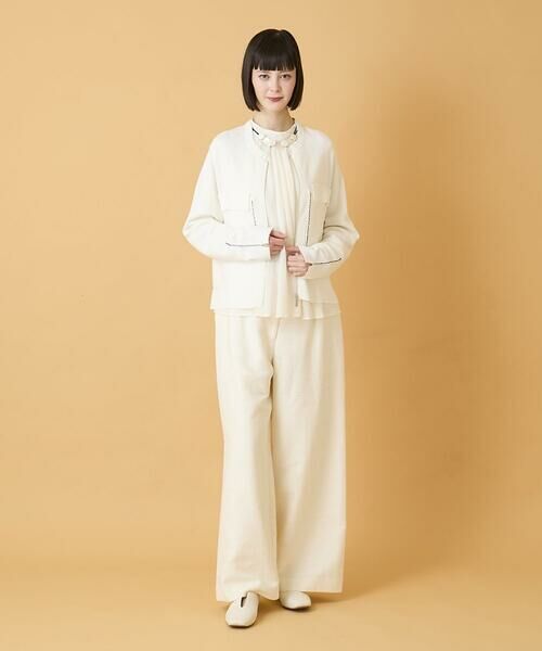 HIROKO BIS / ヒロコビス シャツ・ブラウス | スタンドカラーかまぼこプリーツブラウス | 詳細9