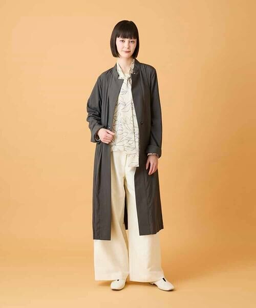 HIROKO BIS / ヒロコビス シャツ・ブラウス | ボタニカルモチーフプルオーバーブラウス | 詳細15