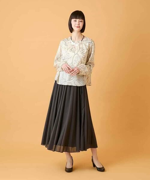 HIROKO BIS / ヒロコビス シャツ・ブラウス | ボタニカルモチーフプルオーバーブラウス | 詳細18