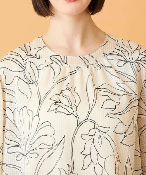 HIROKO BIS / ヒロコビス シャツ・ブラウス | ボタニカルモチーフプルオーバーブラウス | 詳細5