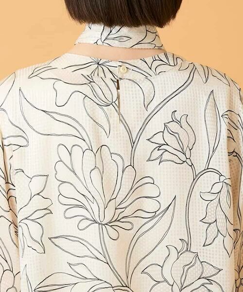HIROKO BIS / ヒロコビス シャツ・ブラウス | ボタニカルモチーフプルオーバーブラウス | 詳細6