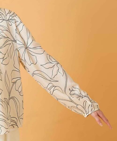 HIROKO BIS / ヒロコビス シャツ・ブラウス | ボタニカルモチーフプルオーバーブラウス | 詳細8