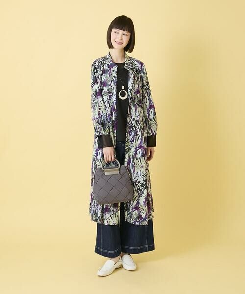 HIROKO BIS / ヒロコビス ロング・マキシ丈ワンピース | フラワープリントシャツカラーワンピース | 詳細11