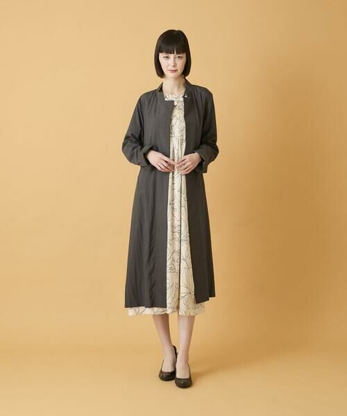 HIROKO BIS / ヒロコビス ロング・マキシ丈ワンピース | ボタニカルモチーフピンタックワンピース | 詳細15