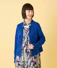 HIROKO BIS / ヒロコビス カーディガン・ボレロ | ステッチアクセントミラノリブカーディガン
