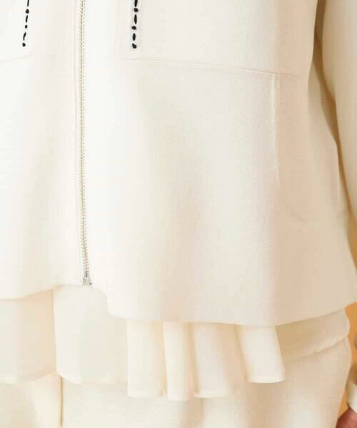 HIROKO BIS / ヒロコビス カーディガン・ボレロ | ステッチアクセントミラノリブカーディガン | 詳細10