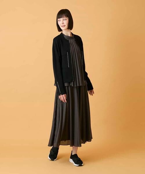 HIROKO BIS / ヒロコビス カーディガン・ボレロ | ステッチアクセントミラノリブカーディガン | 詳細21