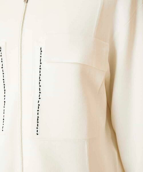 HIROKO BIS / ヒロコビス カーディガン・ボレロ | ステッチアクセントミラノリブカーディガン | 詳細7