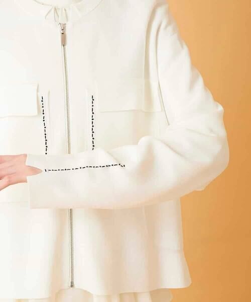 HIROKO BIS / ヒロコビス カーディガン・ボレロ | ステッチアクセントミラノリブカーディガン | 詳細9