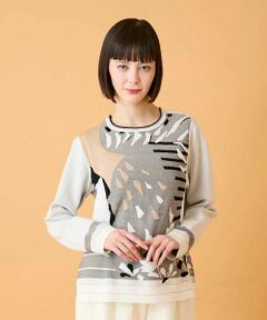 HIROKO BIS / ヒロコビス ニット・セーター | アーティスティックジャガードニットプルオーバー