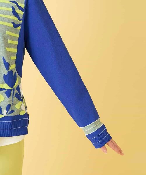 HIROKO BIS / ヒロコビス ニット・セーター | アーティスティックジャガードニットプルオーバー | 詳細5