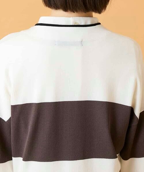 HIROKO BIS / ヒロコビス カーディガン・ボレロ | 花刺繍ブロッキングデザインカーディガン | 詳細5