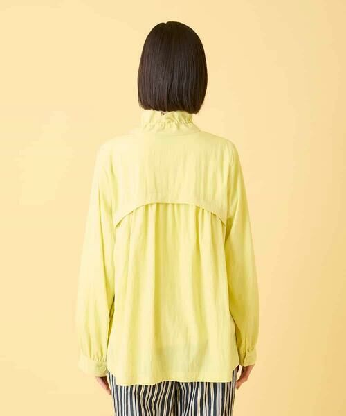 HIROKO BIS / ヒロコビス その他アウター | ナチュラルワッシャーギャザーライトブルゾン | 詳細4