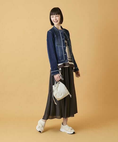 HIROKO BIS / ヒロコビス Gジャン・デニムジャケット | ピンタックデニムジャケット | 詳細14