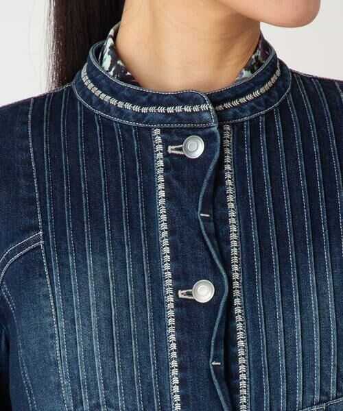 HIROKO BIS / ヒロコビス Gジャン・デニムジャケット | ピンタックデニムジャケット | 詳細3