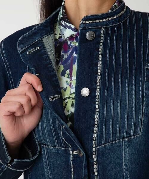 HIROKO BIS / ヒロコビス Gジャン・デニムジャケット | ピンタックデニムジャケット | 詳細8