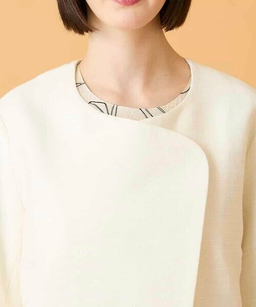 HIROKO BIS / ヒロコビス ノーカラージャケット | ジャカードノーカラージャケット | 詳細2