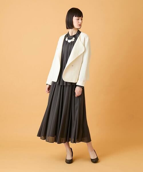 HIROKO BIS / ヒロコビス ノーカラージャケット | ジャカードノーカラージャケット | 詳細21