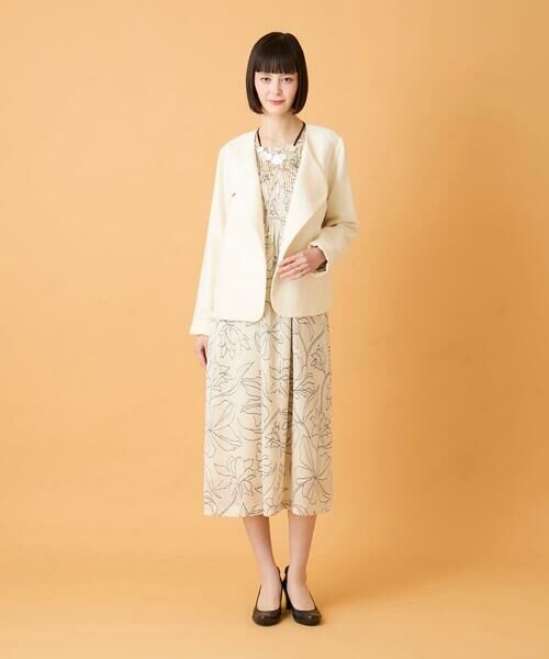 HIROKO BIS / ヒロコビス ノーカラージャケット | ジャカードノーカラージャケット | 詳細22