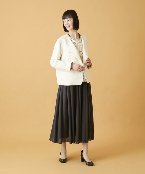 HIROKO BIS / ヒロコビス ノーカラージャケット | ジャカードノーカラージャケット | 詳細23