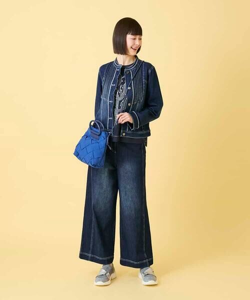 HIROKO BIS / ヒロコビス カットソー | サボテン刺繍コットンTシャツ | 詳細12