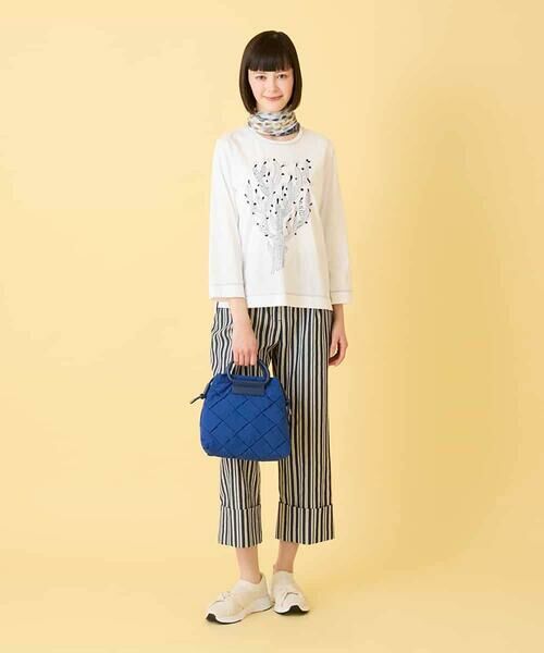 HIROKO BIS / ヒロコビス カットソー | サボテン刺繍コットンTシャツ | 詳細17