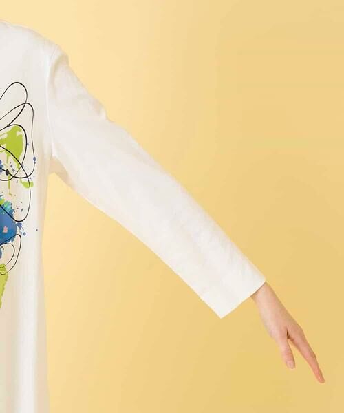 HIROKO BIS / ヒロコビス チュニック | ドローイングフラワーチュニックカットソー | 詳細5