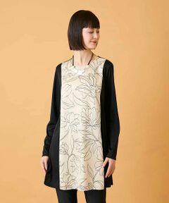 HIROKO BIS / ヒロコビス ロング・マキシ丈スカート | ボタニカルモチーフ異素材チュニック