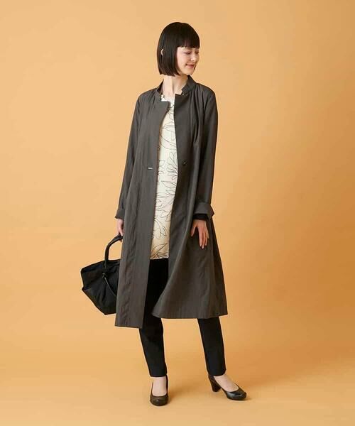 HIROKO BIS / ヒロコビス ロング・マキシ丈スカート | ボタニカルモチーフ異素材チュニック | 詳細12