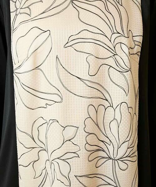 HIROKO BIS / ヒロコビス ロング・マキシ丈スカート | ボタニカルモチーフ異素材チュニック | 詳細8