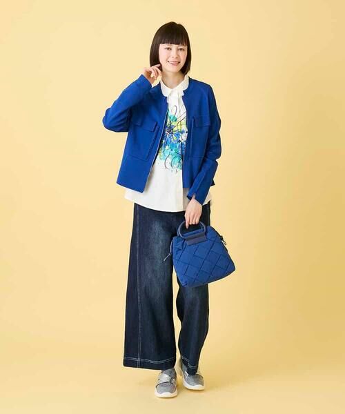 HIROKO BIS / ヒロコビス その他パンツ | ステッチポイントストレッチデニムパンツ | 詳細16