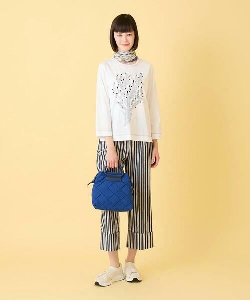 HIROKO BIS / ヒロコビス ショート・ハーフ・半端丈パンツ | ストライプクロップドパンツ /洗える | 詳細12