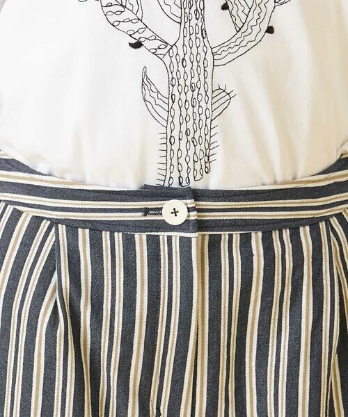 HIROKO BIS / ヒロコビス ショート・ハーフ・半端丈パンツ | ストライプクロップドパンツ | 詳細3