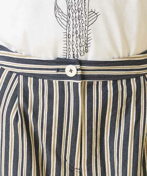 HIROKO BIS / ヒロコビス ショート・ハーフ・半端丈パンツ | ストライプクロップドパンツ | 詳細4