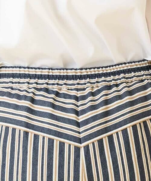 HIROKO BIS / ヒロコビス ショート・ハーフ・半端丈パンツ | ストライプクロップドパンツ | 詳細5