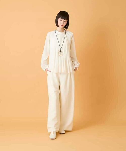 HIROKO BIS / ヒロコビス その他パンツ | ジャカードストレートパンツ | 詳細10