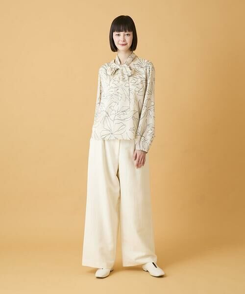 HIROKO BIS / ヒロコビス その他パンツ | ジャカードストレートパンツ /洗える | 詳細16